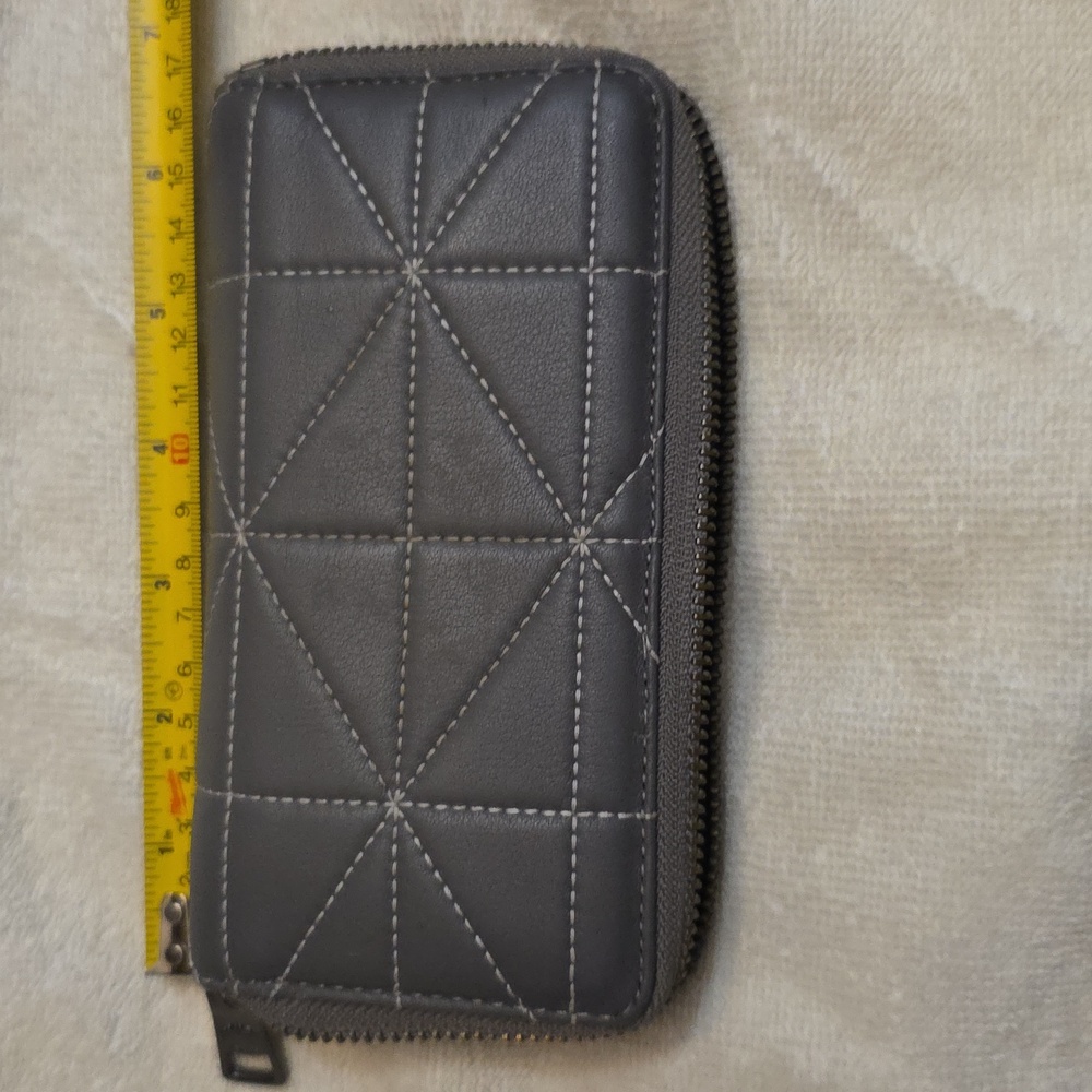 Coach Heather Gray Zip Phone